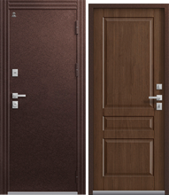 Дверь входная Терморазрыв ЦЕНТУРИОН Т-2 (Шоколадный муар - Дуб янтарный)