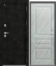 Дверь входная Терморазрыв ЦЕНТУРИОН Т-9 (Серый камень Антрацит муар - Эверест (матовый)